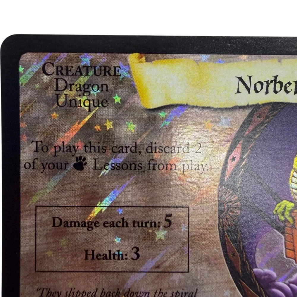 Harry Potter TCG Norbert 30/116 Holofoil Rare Base Set 2001 Wizards Excellent